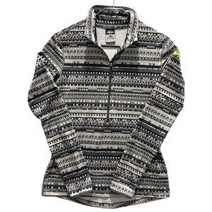 Nike Pro Black and Gray Geometric Dri-FIT Jacket